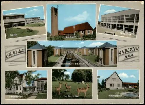 Misburg-Anderten-Hannover MB: Schleuse Hafen Schule Hallenbad 1973