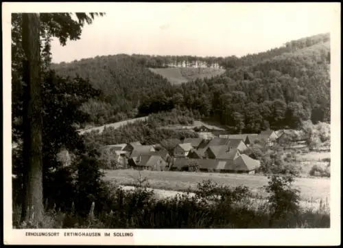 Ansichtskarte Ertinghausen Solling Stadtpartie 1971
