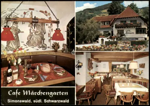 Ansichtskarte Simonswald Cafe Pension Märchengarten 1972
