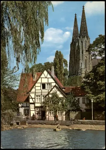 Ansichtskarte Soest Großer Teich Wiesenkirche x
1970