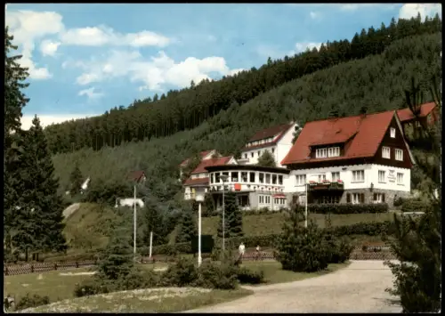 Ansichtskarte Wildemann-Clausthal-Zellerfeld Cafe u. Pension Sonnenhügel 1970