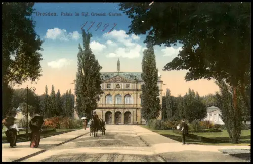 Großer Garten-Dresden Palais im Großen Garten x 1914