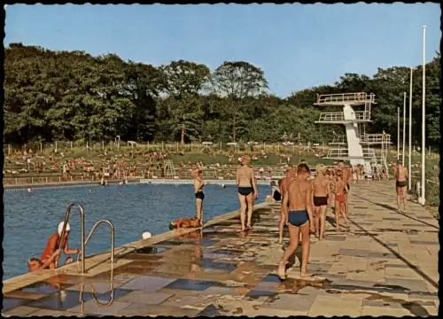 Ansichtskarte Itzehoe Freibad Klosterbrunnen 1972