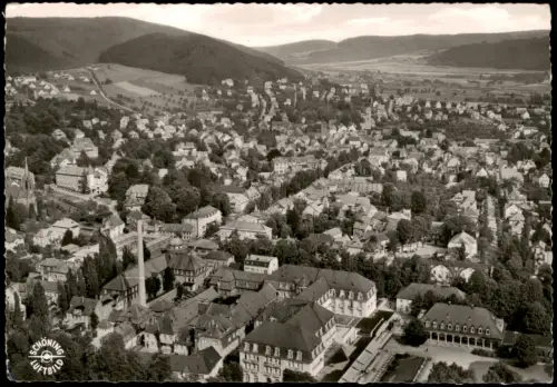 Ansichtskarte Bad Pyrmont Luftbild Luftaufnahme 1969
