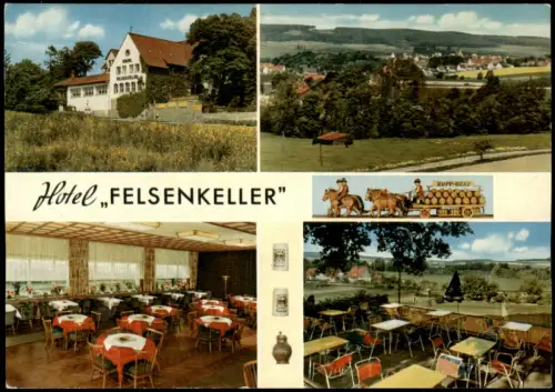 Ansichtskarte Lauenau Rupp Bräu Hotel Felsenkeller Mehrbild 1978