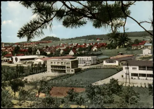 Ansichtskarte Gladenbach Stadtpartie Hallen 1970