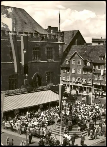 Ansichtskarte Göttingen Frühschoppen am Gänseliesel Fotokarte 1960