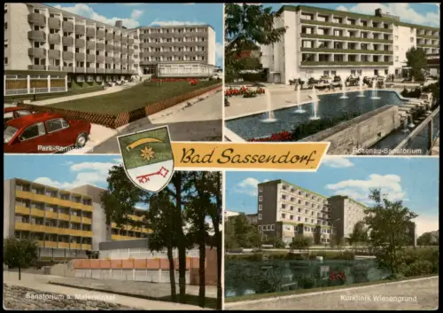 Ansichtskarte Bad Sassendorf Park Sanatorium Wisengrund 1971