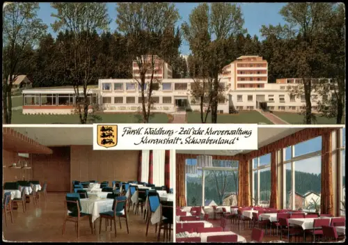 Ansichtskarte Neutrauchburg 3 Bild Kuranstalt - Speisesaal 1967