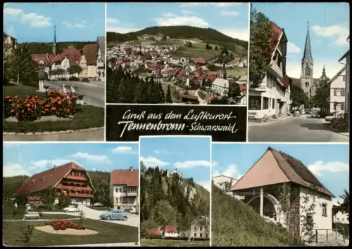 Ansichtskarte Tennenbronn-Schramberg Mehrbild Stadt Straßen 1972
