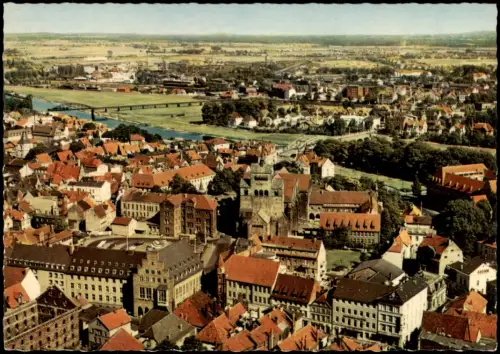 Ansichtskarte Minden Luftbild Luftaufnahme 1971