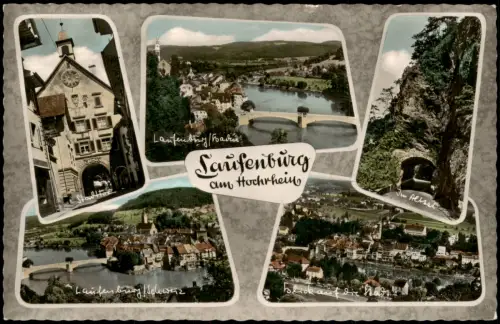 Ansichtskarte Laufenburg Stadtteilansichten Colorfotokarte 1966