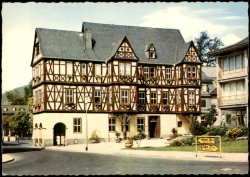 Ansichtskarte Nassau (Lahn) Partie am Rathaus 1972