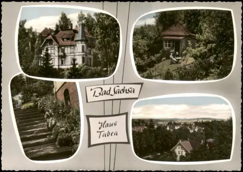 Ansichtskarte Bad Sachsa Haus Tabea Rotkäppchen Im Garten 1964