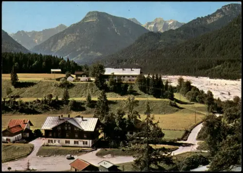 Ansichtskarte Vorderriß-Lenggries Alpengasthof zur Post 1979