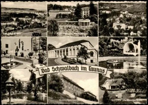 Bad Schwalbach Langenschwalbach Waldcafe Minigolf Kuranlagen MB 1963