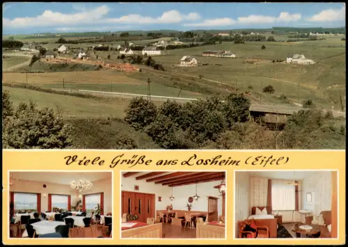 Ansichtskarte Losheim 3 Bild Hotel Pension Balter 1975