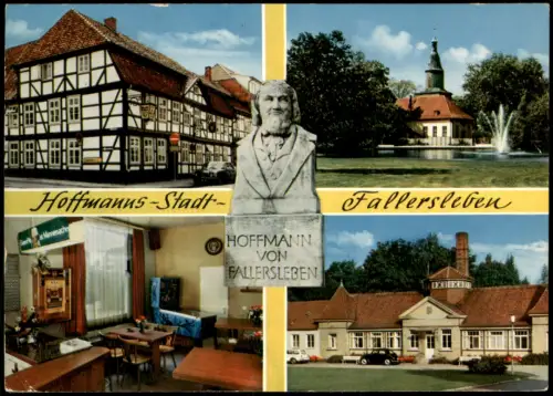 Ansichtskarte Fallersleben-Wolfsburg Stadtteilansichten 4 Bild 1972