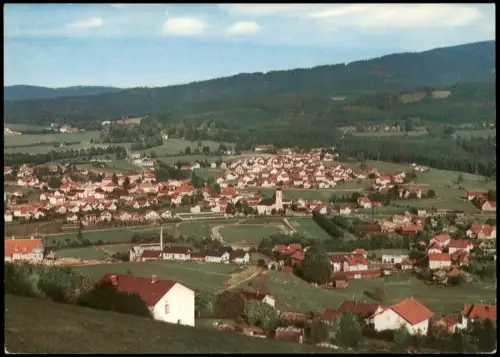 Ansichtskarte Frauenau (LK Regen) Blick auf die Stadt 1972