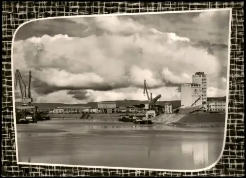 Ansichtskarte Bamberg Neuer Hafen Seitenansicht 1962