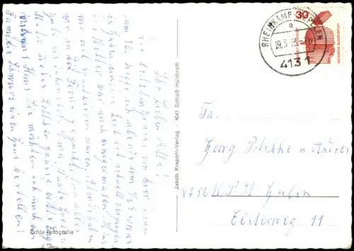 Ansichtskarte Rheinkamp-Moers Merfeld Neubauten Mehrbild 1973