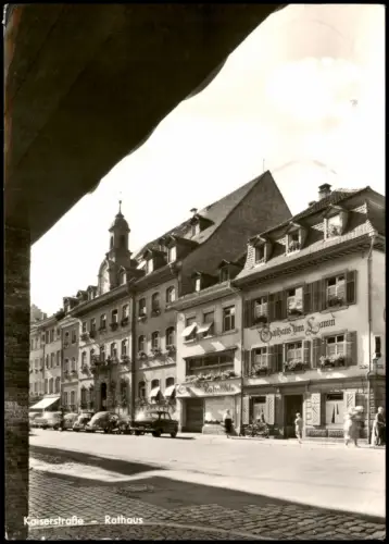 Ansichtskarte Tübingen Kaiserstraße Ratsstüble VW Käfer 1966