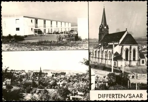 Ansichtskarte Differten Saar-Wadgassen 3 Bild Stadtteilansichten 1964