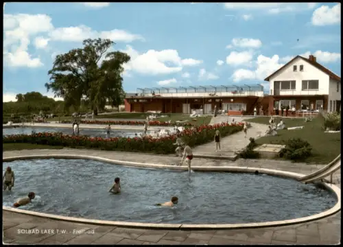 Ansichtskarte Laer (b. Osnabrück) Partie im Schwimmbad 1972