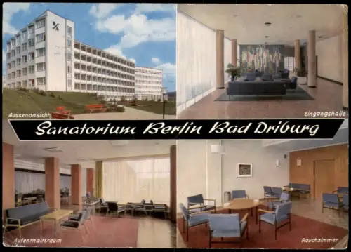 Ansichtskarte Bad Driburg Sanatorium Berlin 4 Bild 1968