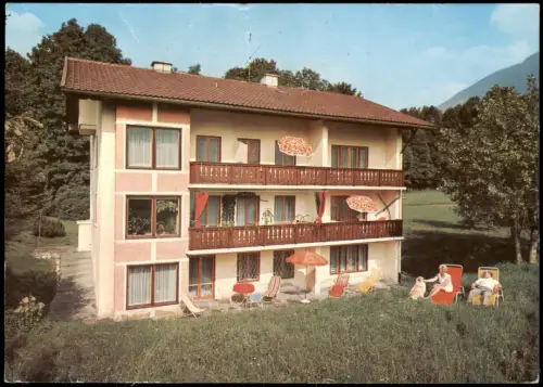 Ansichtskarte Bayerisch Gmain Gästehaus Bachmann Waldfrieden 1971