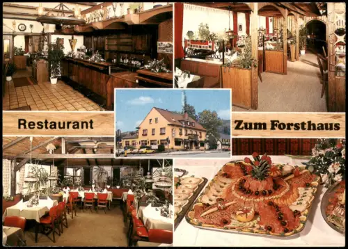 Ansichtskarte Schwerte Mehrbild Restaurant zum Forsthaus 1978