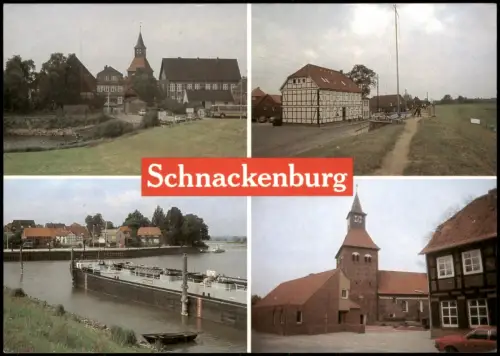 Ansichtskarte Schnackenburg Stadtansichten 1987