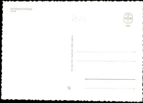 Ansichtskarte Laboe Mole Segelboote 1964