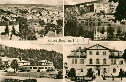 Ansichtskarte Ilmenau Mehrbildkarte mit Stadtteilansichten zur DDR-Zeit 1970