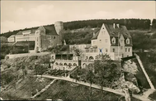 Ansichtskarte Bad Frankenhausen Weinberg Frankenburg zur DDR-Zeit 1959/1958