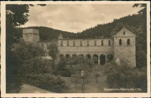 Paulinzella-Stadtilm Klosterruine Paulinzella in Thüringen 1940