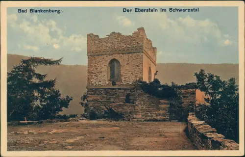 Ansichtskarte Bad Blankenburg Der Eberstein im Schwarzatal 1943