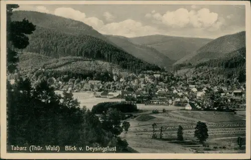 Tabarz Thüringer Wald Panorama-Ansichten Tabarz  Blick v. Deysingslust 1942