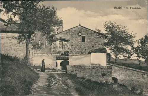 Cartolina Assisi Ortsansicht Assisi S. Damiano 1910