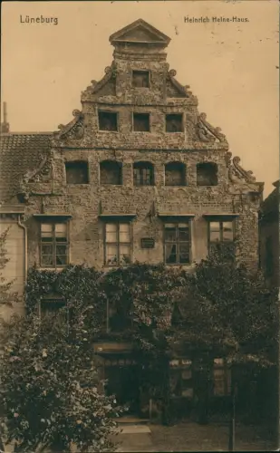 Ansichtskarte Lüneburg Heinrich-Heine-Haus 1917