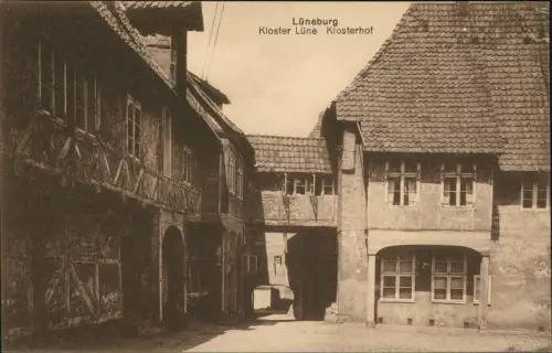 Ansichtskarte Lüneburg Kloster Lüne Klosterhof 1910