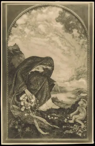 Ansichtskarte  München HdK A. Bühler Mutter mit Kind 1929