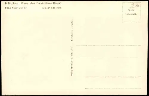 Ansichtskarte  München HdK A. Bühler Mutter mit Kind 1929