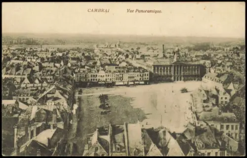 CPA Kamerich Cambrai (Kamerijk) Stadt 1.WK Militaria 1915  gel. Feldpost