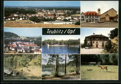 Ansichtskarte Teublitz Mehrbildkarte mit Ortsansichten 1975