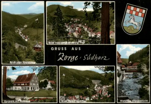 Ansichtskarte Zorge Stadtansichten Mehrbild 1969