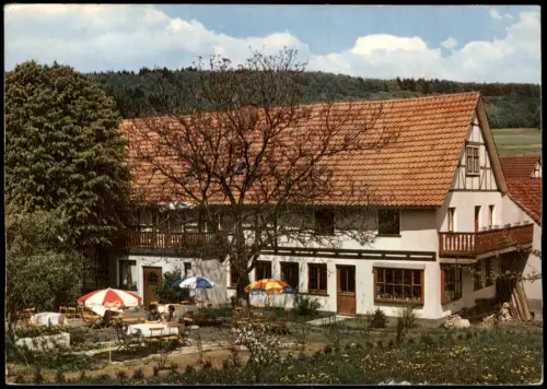 Ansichtskarte Wickersrode-Hessisch Lichtenau Hotel Pension Hauchwitz 1965