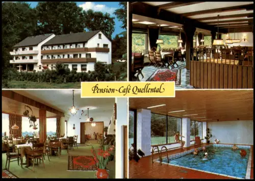 Ansichtskarte Bünde Pension Cafe Quellental 4 Bild 1978