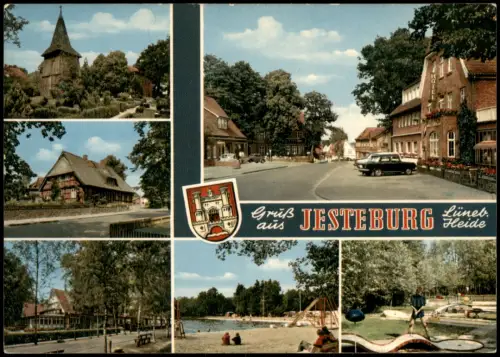 Ansichtskarte Jesteburg Mehrbild Park Gasthaus Minigolf 1976