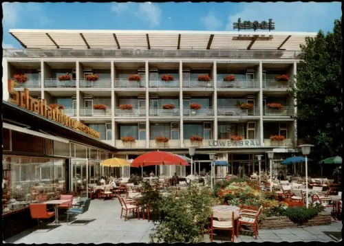 Ansichtskarte Heilbronn Insel Hotel 1970  gel Deutsche Bahn Sonderstempel